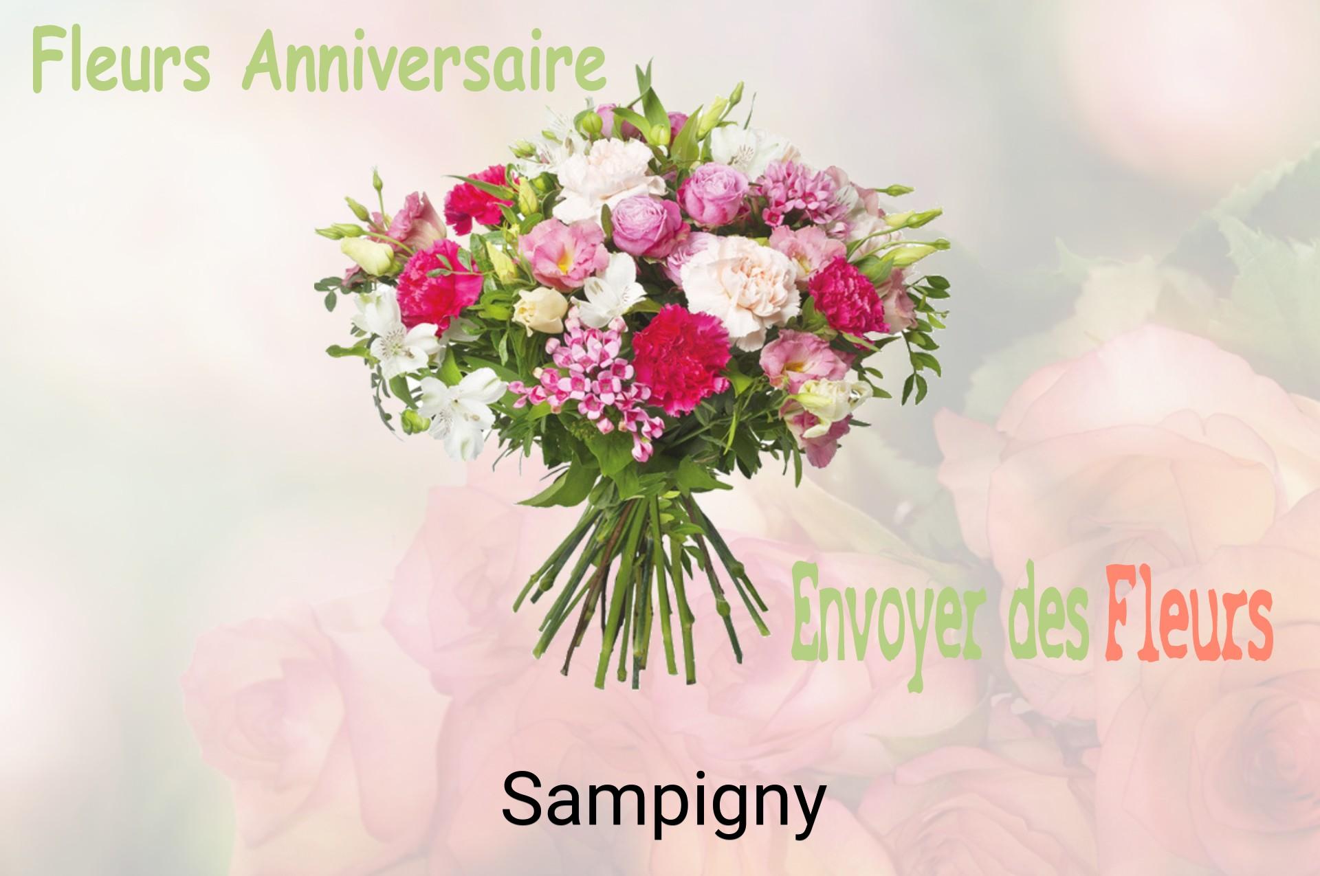 Bouquet de fleurs d’anniversaire livré à Sampigny